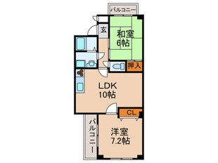 パインハイム野里の物件間取画像